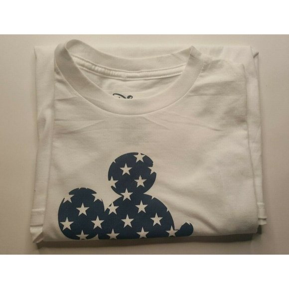 Disney Mickey Mouse Graphic Authentic T Shirt Red White Blue Female Small Cotton - Picture 3 of 4